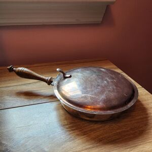 Vintage Crescent Silverware Silverplate Silent Butler Crumb Catcher Bed Warmer